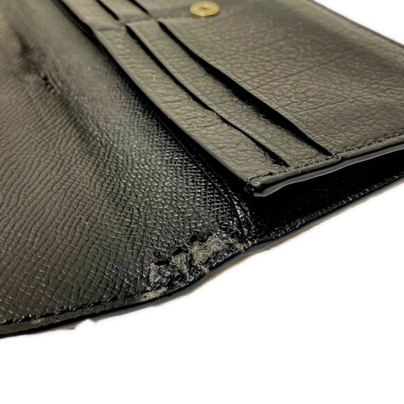 COACH -Black Leather Long Wallet 93-080625 - Picture 5 of 8